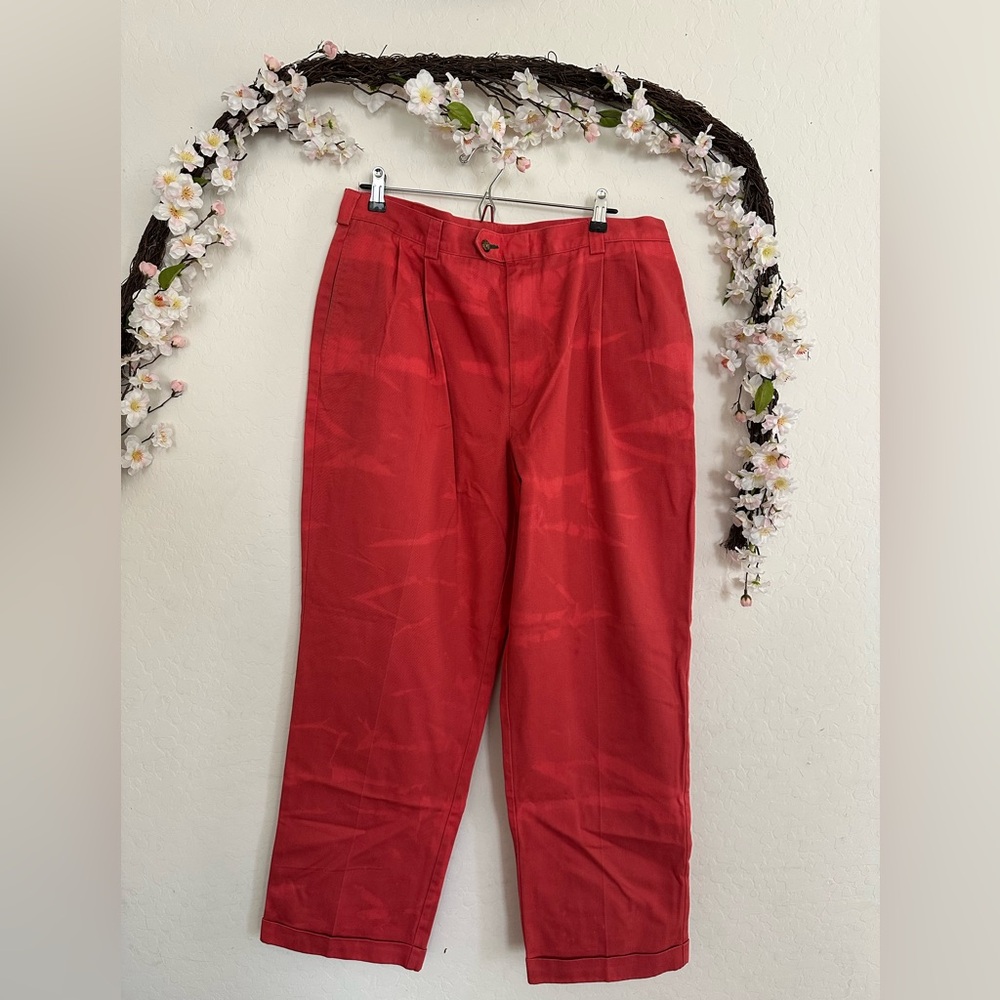 Tommy Hilfiger Red Chinos Vibrant Casual Wear